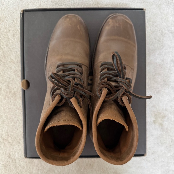 Fyre Tyler Lace Up Boots, Tan Leather, Men's 9.5M - Picture 2 of 7